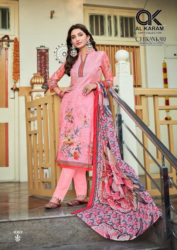 Al Karam Chikankari Vol-1 Cotton Designer Exclusive Dress Material